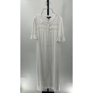 Quince White Button-Down Dress